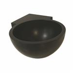 Hoekfontein Luca Sanitair Rond 28x28x12cm Solid Surface Antraciet