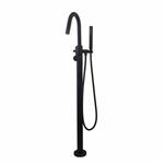 AQS Badkraan Cemal Vrijstaand Mengkraan Compleet Mat Zwart