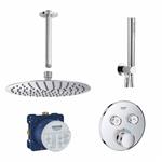 Grohe/Wiesbaden SmartControl Inbouw Doucheset Rond Met Hoofddouche 20 cm en Handdouche Plafond Uitlo