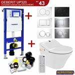 UP320 Toiletset 43 Maro D'Italia DI600 Douchewc Met Wandcloset En Drukplaat