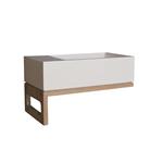 Fonteinset Luca Sanitair Iris 35x18.5x9cm Solid Surface L+R Te Plaatsen (Geen kraangat)