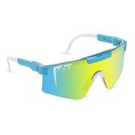 Gepolariseerde Zonnebril - Fiets Ski Sport Bril Shades UV400 Blauw Geel