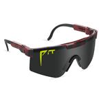 Gepolariseerde Zonnebril - Fiets Ski Sport Bril Shades UV400 Rood Zwart