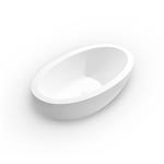 Vrijstaand Bad EH Design Milano 1880x1030x560 mm Solid Surface Mat Wit