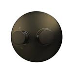 Douchekraan Sanimex Giulini Thermostatisch 2-weg Rond Mat Zwart (Incl. Inbouwdeel)