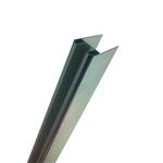 Chroom Glasprofiel Voor Muurprofiel Glaswand 10 Mm 200 Cm