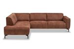 Hoekbank Stilo - Cognac Maat Links voorstaand