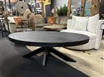 Salontafel mango ovaal zwart Maat 70 x 120 cm