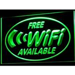 WIFI neon bord lamp LED cafe verlichting reclame lichtbak *groen*