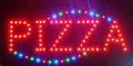 PIZZA LED bord lamp verlichting lichtbak reclamebord #B6