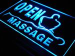 OPEN Massage neon bord lamp LED verlichting reclame lichtbak *BLAUW* #1