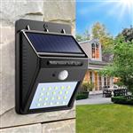 Solar buiten outdoor lamp tuin verlichting 20 led sensor *WARM WIT*