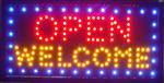 OPEN welkom lamp LED verlichting reclame bord lichtbak #C