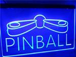 Pinball neon bord lamp LED cafe verlichting reclame lichtbak *blauw*