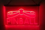 Pinball neon bord lamp LED cafe verlichting reclame lichtbak *rood*