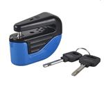 Remschijf slot rem schijf remschijfslot + ALARM motor scooter *BLAUW*