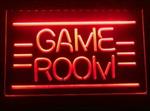 Game room neon bord lamp LED verlichting reclame lichtbak *rood*