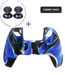 Silicone hoes skin case cover voor PS5 playstation 5 controller *paars camouflage*