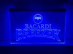 Bacardi breezer neon bord lamp LED cafe verlichting reclame lichtbak *blauw*
