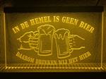 In de hemel is geen bier neon bord lamp LED cafe verlichting