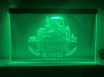 No farmers no food neon bord lamp LED verlichting reclame lichtbak
