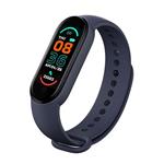 Stappenteller hartslagmeter fitness tracker band mi band 6 M6 *ZWART*