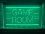 Game room neon bord lamp LED  verlichting reclame lichtbak *groen*