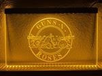 Guns N Roses neon bord lamp LED verlichting reclame lichtbak *geel*
