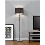 Vloerlamp staande lamp 155 cm Spheridern chroom en zwart