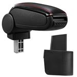 Armsteun Nissan Micra K12 2003-2010 zwart met rood stiksel