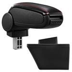 Armsteun-Opel Meriva A-2003-2010-kunstleer-zwart+rood stiksel