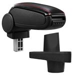 Armsteun-Renault Clio IV-X98-kunstleer-zwart+rood stiksel