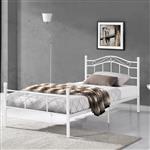Metalen bedframe Florenz incl. bedbodem 90x200 cm wit