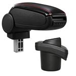 Armsteun-Citroen C2-2003-2009-kunstleer-zwart+rood stiksel