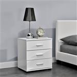 Nachtkastje Hawaii ladekast met 3 lades 45x34x50 cm wit