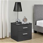 Nachtkastje Hawaii ladekast met 2 lades 38x34x37 cm grijs