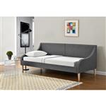 Driezitsbank slaapbank donkergrijs 214,5x99,5x90 cm