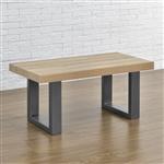 Stalen onderstel set van 2 U bankpoot 40x43 cm metaal grijs