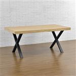 Stalen X tafelpoten set van 2 meubelpoot 79x72 cm zwart