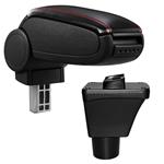 Armsteun Ford Fiesta 18 kunstleer zwart met rood stiksel