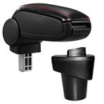 Armsteun Citroën C1 II Peugeot 108 kunstleer rood stiksel