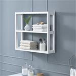 Badkamerrek wandmontage MDF 54x15x60 cm wit