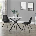 Stijlvolle eettafel - rechthoekig - 60x60cm - wit