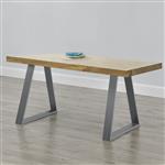 Stalen A/2 tafelpoot set van 2 meubelpoot 70x10x72 cm grijs