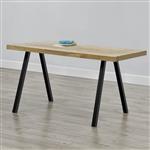 Stalen A tafelpoot set van 2 meubelpoot 70x12x72 cm zwart