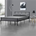 Metalen bedframe Hercules incl. bedbodem 140x200 cm zwart