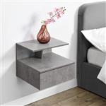 Nachtkastje zwevend Elba met lade 40x35x31 cm betonlook