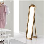 Spiegel vrijstaand met barok lijst verstelbaar 160x40 cm goud