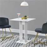Design eettafel Lindesnes vierkant 65x65x78 cm wit hoogglans