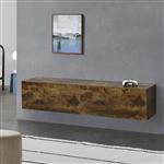 Zwevend kastje Evaton 140x33x30 cm walnootkleurig